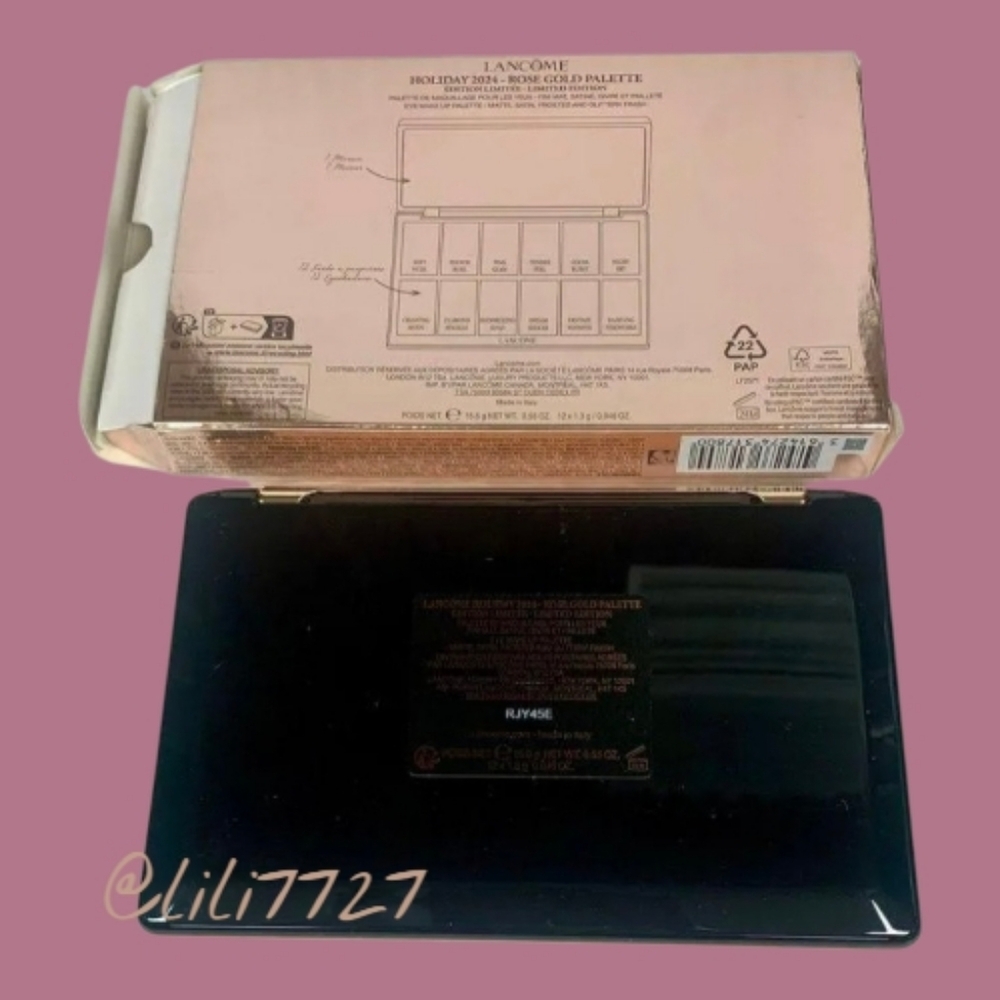 Lancome Holiday Rose Gold Palette And YSL Myself Edp .04flOz Spray Mens NIB - Picture 7 of 13